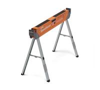 Bora Portamate Speedhorse Chevalet de sciage - Support de table monobloc avec pieds pliants, dessus en métal pour 2 x 4, chevalet de sciage professionnel robuste pour travail du bois, charpentiers,