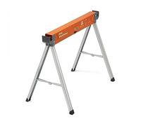Bora Workhorse PM-3350 Chevalet de sciage avec pieds pliants, dessus en métal pour 2 x 4, chevalet de sciage professionnel robuste pour travail du bois, charpentiers, entrepreneurs