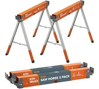 Boratool Chevalets de sciage BORA Workhorse XT PM-3360T pliables, réglables, décapsuleur – Lot de 2