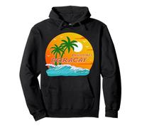 Boracay Philippines Palmiers Plage Île Souvenir Vacances Sweat à Capuche