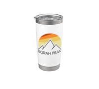Borah Peak Idaho Gobelet isotherme en acier inoxydable double paroi