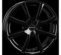 Borbet LV4 6,5 x 15 ET 35 Cercle de Trou 4 x 98 Alésage 64 LV4 65535098464,0BG, Noir Poli