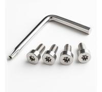 Borbet Cache-moyeux pour jantes design A, B, D et G - 1 clé + 4 vis