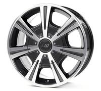 Borbet CH 7,5 x 17 ET 52 Cercle de Trou 6 x 130 Alésage 84,1 CH 75752130684,1MAGP/MB, Anthracite Mistral Polie