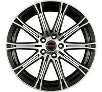 Borbet CW 1 7 x 17 ET 38 Cercle de Trou 4 x 100 Alésage 64 CW1 70738100464,0HS, Argent Brillant Bord Poli