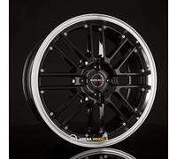 Borbet CW 2 7 x 17 ET 38 Cercle de Trou 4 x 108 Alésage 72,5 CW2 70738108472,5BHP, Noir Bord Poli