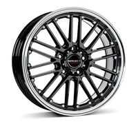 Borbet CW 2 8 x 18 ET 35 Cercle de Trou 5 x 100 Alésage 57,1 CW2 80835100557,1BHP, Noir Bord Poli