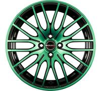 Borbet CW 4 7 x 17 ET 35 Cercle de Trou 5 x 100 Alésage 57,1 CW4 70735100557,1BPM, Noir Mat Poli