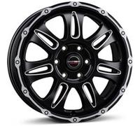 BORBET DESIGN CW8 black rim window polished matt 8.0Jx18 6x139.7 ET45