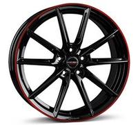 BORBET DESIGN LX black glossy rim red 8.0Jx18 5x108 ET45