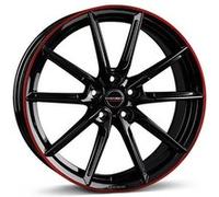 BORBET DESIGN LX black glossy rim red 8.0Jx18 5x114.3 ET40