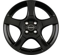 Borbet F 6,5 x 16 ET 38 Cercle de Trou 4 x 100 Alésage 64,1 F 65638100464,0BG/T, Noir Poli