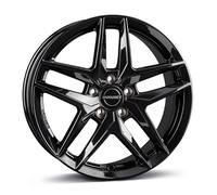 Borbet Jantes Z 7,5 x 18 ET48 5 x 112 Noir Aluminium Roues Compatibles avec Audi A3 A6 S3 TT
