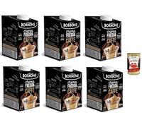 Borbone Crema fredda Caffè Borbone, Café à la crème froide Boire de café sur la base du lait avec café, 6x 550ml + Italian Gourmet polpa 400g