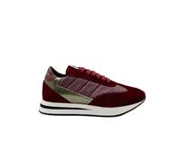 Borbonese - Baskets en Daim et Laminées - Femme - Chaussures - Rouge - Taille: 35 EU