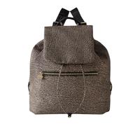 Borbonese - Eco Line Medium Backpack - Femme - Sacs - Noir - Taille: ONE Size