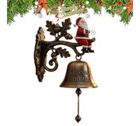 Borche de Porte de - Bells de Noël 18x18cm pour la décoration, Santa Claus Rendeer Doorbells de | Holiday Seasonal Decor Farmhouse Yard Garden Pobell pour Les porches extérieurs in