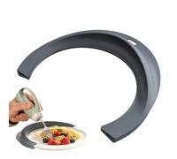 Bord d'assiette pour personnes âgées, aide à manger adaptative pour personnes âgées, repas autonome avec bord d'assiette, pour la maison, le dortoir, les voyages, manger de manière autonome à table