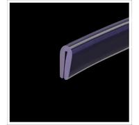 Bord de canal Trim Bord en caoutchouc, Bande d'étanchéité en caoutchouc U transparente for portes et fenêtres, plusieurs tailles(20Mm*4Mm)