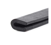 Bord de canal Trim Bord en caoutchouc, Joint en caoutchouc for bord de porte, bande anti-courants d'air, garniture canal, 5 m, noir, plusieurs tailles(3Mm*5Mm)