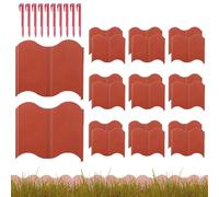 Bord De Jardin- 930G Bords De Bord De La Litière | Bords De Pelouse Et Bord De Paysage | 20 Pièces Amovibles Barrière De Poêle De Panneau De Clôture Pour Bord De Pelouse