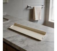 Bord de protection d'évier en silicone de 70 cm, tapis d'égouttement antidérapant avec 7 cm de hauteur et d'inclinaison, barre de protection anti-éclaboussures étanche pour cuisine, avec ventouses