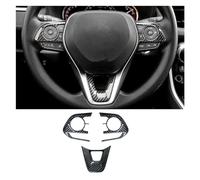 Bord Décoratif Autocollant Revêtement Habillage Bouton Volant Voiture pour Toyota pour RAV4 pour XA50 pour Corolla pour E210 pour Hybride 2019-2023 Accessoires Bandes Décoration (Couleur : Fibre de c