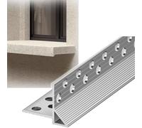 Bord d'égouttement inférieur d'avant-toit en alliage d'aluminium | Largeur 8/10/12 mm Longueur 1 m : bord de toit de balcon de fenêtre.(W-8mm)