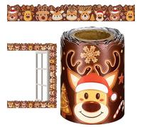 Bord du mur d’épingles de Noël | Décoration saisonnière de 10 m, bordure festive pour salle de classe et école | Décorations pour anniversaires, baby showers, garderies, églises et bureaux