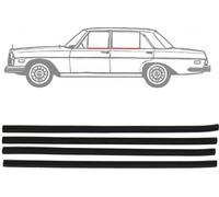 Bord extérieur Joint poussière Baguette horizontale pour Mercedes W115 1968-1980 ABS 4pcs