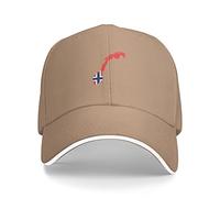 Bord Plat Casquette Norway Map Flag Casquette De Baseball Respirante Trucker Cap Anti UV Casquettes De Golf pour Sport Camping Randonnée