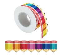 Bord pour tableau d'affichage A - Bord découpé pour salle de e 20 m - Décoration en papier coloré pour affichage enroulé - Accent lumineux de l'espace d'apprentissage, bande de I