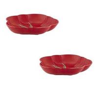 BORDALLO PINHEIRO Jeu de 2 Assiettes Creuses Tomate 25 cm
