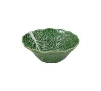 Bordallo Pinheiro Saladier en forme de feuille de chou Vert Majolica