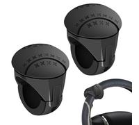 BORDEAG 2 pièces Boule De Volant, Pommeau/Poignée De Conduite Auxiliaire, Boule De Volant Voiture Universel Bouton Spinner Volant Pour Voiture Tracteur Tondeuse Bateau Camion Véhicule (Noir)
