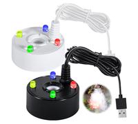 BORDEAG 2 Pièces Brumisateur À Ultrasons, 5 V Mini Machine À Brouillard, Fontaine d'eau Étang Brouillard Machine, Brumisateur USB pour Fontaine, Étang, Aquarium, Jardin, Nombreux