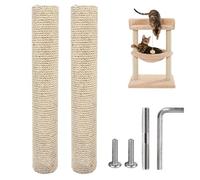 BORDEAG 2 Pièces Poteau De Rechange Arbre A Chat, 40 * 8cm Poteau Griffoir Chat, Griffoir pour Chat Griffoirs pour Chats Parcours Mural Chat Arbre A Chat Mural pour Chatons Tour d'arbre À Chat