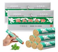 BORDEAG 20 Pièces Moxa Roll Sticks, 1.8cm*20cm Moxa Naturel Pur Roule, Bâton De Colonne De Moxibustion, Rouleau Brûleur Moxibustion Massage