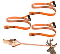 Bordeag 3 Pièces Deer Drag 150cm Corde De Chasse, Corde De Traction Pour Cerf Sangles De Traction Pour Cerfs Dragonnes De Cerf Équipement De Chasse Avec Poignée, Réfléchissant Pour La Chasse Aux Cerfs