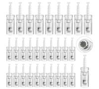 BORDEAG 30 Pièces Cartouches À Micro-Aiguilles: Cartouche de 12-PIN, Aiguilles Microneedling Efficaces, Pour Rajeunissement Cutané Et Amélioration d'Absorption, Pour Soin du Visage Et Corps (Titane)