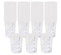 BORDEAG 50 Pièces Tasses De Mélange De Peinture, 600ml Gobelets Doseurs En Résine, Tasses À Mesurer En Plastique, Tasse À Mesurer Professionnelle Pour Liquides, Mélange De Résine, Peinture, Pigments