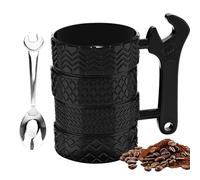 BORDEAG 500 Ml Tasse De Pneu De Grande, Tasse En Céramique, Grande Tasse À Café, Tasse À Café Forme De Pneu De Roue, Pour Bureau, Maison, Mécanicien