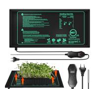 BORDEAG 50W Tapis Chauffant pour Plantes avec Contrôleur De Température, 10X20.75 Zoll Tapis Chauffant pour Semis, Tapis Chauffant Plante, Coussin Chauffant pour Serre, pour Les Semis des Reptiles
