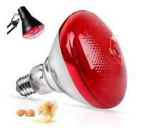 BORDEAG Ampoule Infrarouge Chauffante 150W E27 - Lampe Rouge pour Poules, Reptiles et Animaux Domestiques