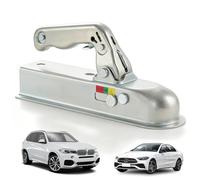 BORDEAG Attelage À Boule De Traction, 50mm Attelage À Boule D'attelage, Tête D'attelage Remorque, 800kg Barre D'attelage Carrée Universelle pour Attache Remorque Voiture Camions Tracteurs
