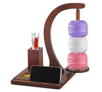 BORDEAG Dérouleur de laine, rouleau de laine rotatif, support magnétique pour pelotes de laine, support de pelote de laine, support pour la maison, le studio, les amateurs de crochet