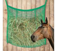BORDEAG Filet À Foin, Filet A Foin Pour Chevaux, 120 X 90 Cm Filet A D'alimentation, Sac A Foin Avec Mailles Filet A Foin Extra Large Pour Poneys,Chèvres, Animaux(vert)