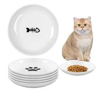 BORDEAG Gamelle Chat Ceramique: 6 Pièces, Bol Chat, Gamelle Chien, Ceramique pour Nourriture et Eau