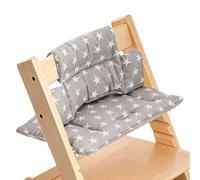 BORDEAG Housse de Coussin Pur Coton Impression, Coussin Chaise Haute Bébé, Haute Résilience PP Rempli, Coussin de Siège pour Coussin Rembourré Chaise für Chaise Bébé 26x45x28x46cm