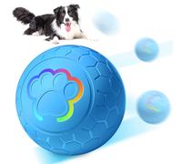 BORDEAG Jouet balle interactif pour chien : balle auto-roulante pour chien avec éclairages LED pour petits, moyens et grands chiens, rechargeable par USB